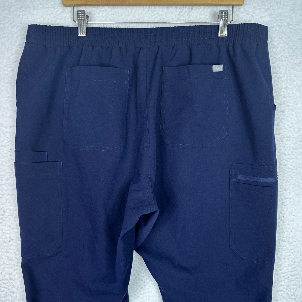 FIGS Cairo Scrub Pants Womens XL Navy Blue Cargo 9 Pocket Stretch Medical‎